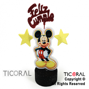 ADORNO CUBITO ECO FELIZ CUMPLE MICKEY TELGO x 1